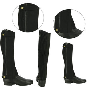 Chaps de cavalier, demi chaps de conception personnalisée de haute qualité en cuir lavable guêtre universel pour l'équitation Chaps de style occidental - Product Image 6