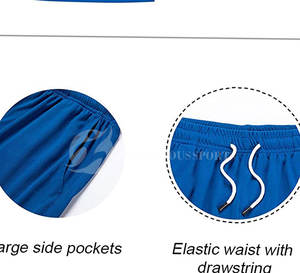 Conjunto de Dos Piezas con Capucha para Hombre, Invierno, 100% Algodón, Sudadera con Capucha y Pantalones Cortos, Chándal Deportivo Informal, Logotipo Personalizable - Product Image 6