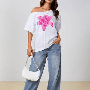 Camiseta gráfica extragrande de diseño único transpirable Camiseta gráfica extragrande hecha al por mayor de fábrica para mujer - Product Image 2