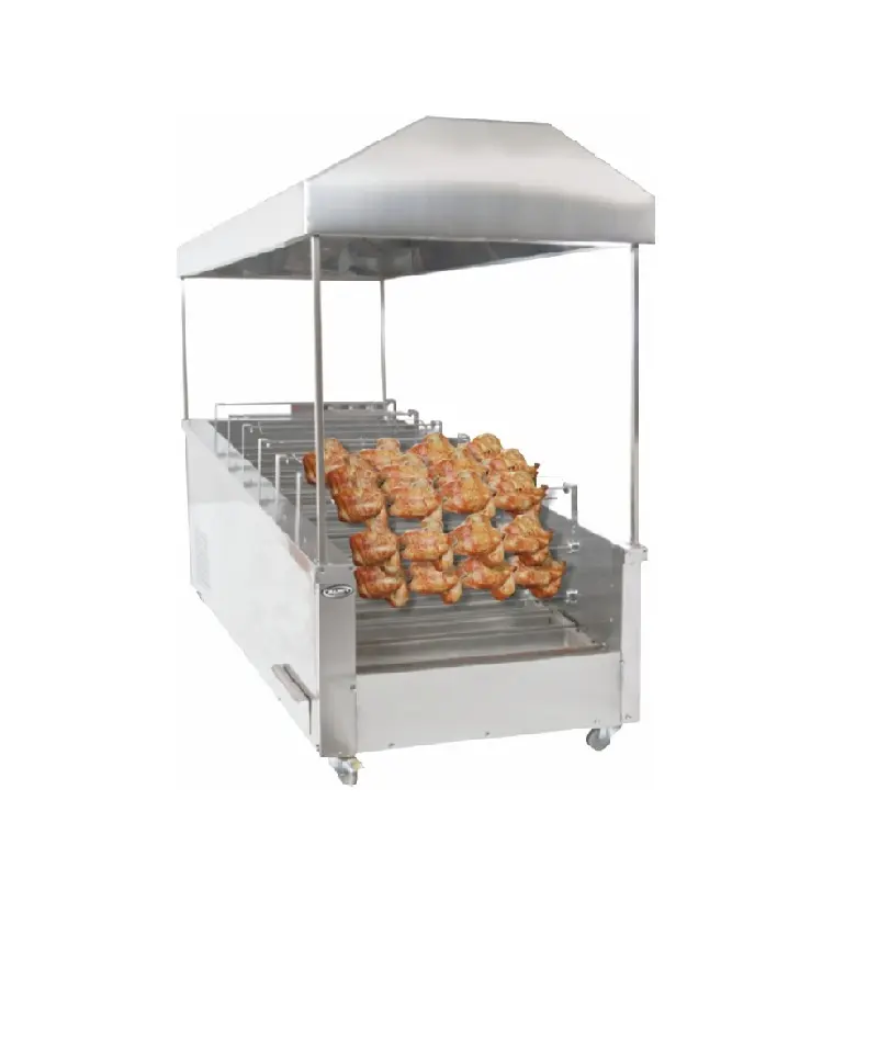 KM012-6 Horizontal Type Chicken Grill With Coal Fire