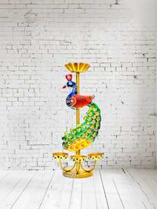 Expert Artisans Hand-Crafted Elephant Design Metal Tea Light/Candle Holder 3D Emboss <b>Painting</b> Home Office Decor Natural Feature - Product Image 3