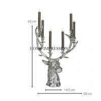 Chandeliers de Noël en aluminium Deer Designer, 6 bras, faits à la main, écologiques, pour décoration de table, salon, compétitifs