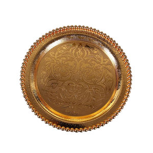 Assiette ornementale décorative au design attrayant Assiette de chargeur noir mat pour les repas et les événements haut de gamme, parfaite pour les occasions formelles - Product Image 6