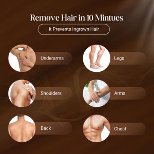 Nouvelle mousse dépilatoire à base de plantes, utilisation rapide et facile, jambes, corps, zones intimes, parfum naturel, finition de la peau lisse, plus lente, plus douce pour - Product Image 3