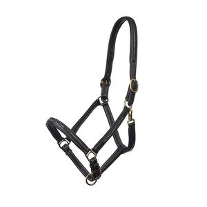 Cuir anglais véritable Halter Brown Soft Padded Leather Brass Hardware Durable Comfortable Equestrian Tack - Product Image 6
