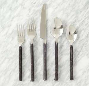 Style portugais or PVD et résine poignée cuillère ensemble de couverts couverts pour hôtel Restaurant maison cadeau cuisine ensemble conception spéciale - Product Image 6