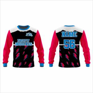 Camiseta de Manga Larga para Hombre, Unisex, de Poliéster/Algodón, Transpirable, de Secado Rápido, Informal, con Parches, Cuello Redondo, Ajustada, Tejida, para Primavera - Product Image 3