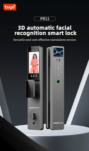 KROVI PR11 Serrure intelligente entièrement automatique Reconnaissance faciale par empreinte digitale Authentification par empreinte digitale Application Tuya Aluminium Bois - Product Image 5