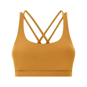 Double <b>Cross</b> Strap Sports Bra Women Yoga <b>Top</b> Gym Fitness Workout Activewear OEM ODM Factory - Product Image 6