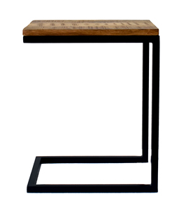 Ensemble de tables basses gigognes en bois de manguier et fer, fabrication artisanale, meubles de maison écologiques et durables, vente en gros en provenance d'Inde - Product Image 1