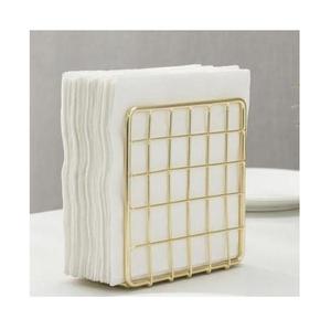 ที่ใส่ทิชชู่ลวดโลหะมีสไตล์สำหรับโต๊ะสำนักงานและใช้ในบ้านพร้อมโครงลวดที่ทนทานและรูปลักษณ์หรูหราทันสมัย - Product Image 2