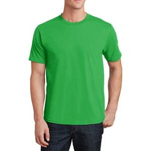 Camiseta de manga corta de algodón puro con cuello redondo de peso pesado, camiseta blanca holgada de color sólido, camiseta inferior para hombres y mujeres, color sólido - Product Image 3