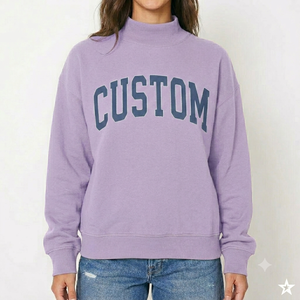 Sudadera Oversize de Cuello Alto para Mujer, Algodón Lavado, Estilo Urbano, Proveedor de Ropa Premium de Fábrica - Product Image 1