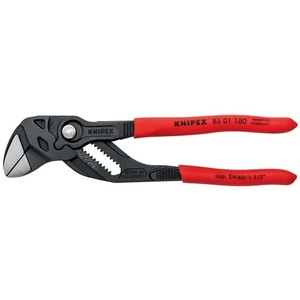 For KNIPEX 180mm Pliers Wrench Black Atramentized 40mm <b>Clamping</b> Width Plastic Coated - Product Image 5