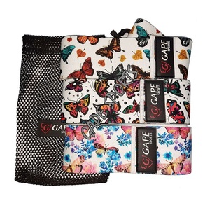 Wholesale Custom Sublimation Non-slip Polyester Fabric Loop Hip <b>Resistance</b> <b>Bands</b> for Squats Gym Accessories Reasonable Market - Product Image 3