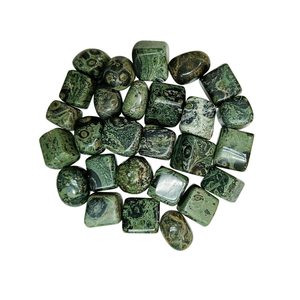 Piedras caídas de cristal pulido Kambaba Jasper-Piedras decorativas Feng Shui y cristales curativos de energía de estabilidad para puesta a tierra - Product Image 1