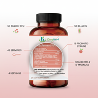 Capsules de probiotiques certifiées GMP pour femmes 500 mg/800 mg pour la santé intime et intestinale