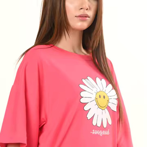 เสื้อยืดผ้าคอตตอนไซส์ใหญ่พิเศษสำหรับผู้ชายเสื้อยืดลายกราฟิกโลโก้ตามสั่งพิมพ์สกรีน DTG - Product Image 4