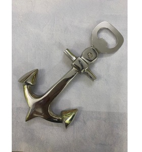 Abrebotellas de Metal con forma de ancla de latón AK en acabado de níquel abridor de estilo moderno para accesorios de cocina/Barware - Product Image 1