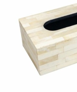 กล่องกระดาษทิชชูทำมือพร้อมสลักกระดูกของตกแต่งบ้านและสำนักงานอย่างมีสไตล์ - Product Image 2