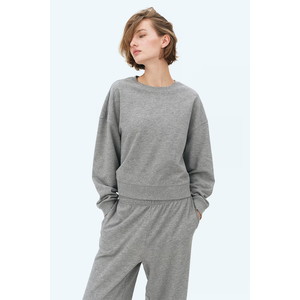 Exportation qualité Bangladesh fait sweat pour femmes tricoté à manches longues pull 100% coton sweat tenues OEM Bangladesh - Product Image 2