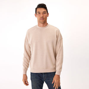 Sweat-shirt oversize pour homme, mode urbaine personnalisée, 65% coton, 35% polyester, molleton, épaules tombantes, décontracté, pull, OEM, marque privée - Product Image 1