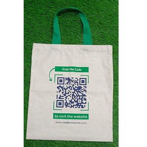 Bolso mediano plegable de lona de algodón 100% reutilizable con logotipo impreso personalizado OEM ODM bolso de compras de color personalizado para bolso de playa - Product Image 5