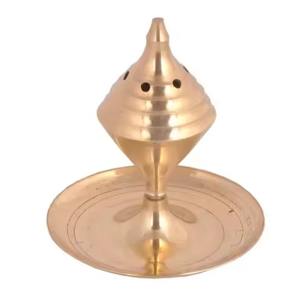 Brûle-encens vintage en laiton avec couvercle Encensoir religieux en laiton pour la décoration de la maison - Product Image 3