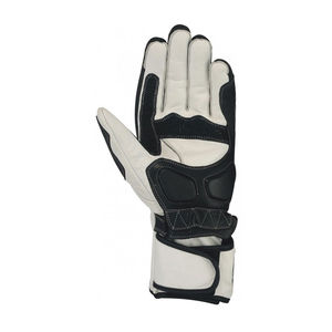 Gants de moto en cuir imperméables respirants ajustables à doigts entiers tendance unisexe pour les sports d'hiver, les vêtements de sport, la course automobile - Product Image 4
