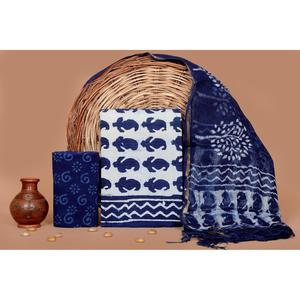 Conjunto de traje Kantha con estampado a mano para mujer con dupatta Kota Doria - Product Image 1
