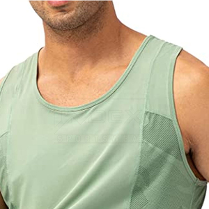Débardeur d'entraînement décontracté pour hommes vêtements de sport confortables et respirants en coton vêtements de fitness tricotés légers pour adultes - Product Image 5