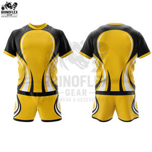 ชุดเสื้อฟุตบอลรักบี้แห้งเร็วระบายอากาศได้ดีชุดเสื้อเจอร์ซี่ใส่สบายดีไซน์ใหม่ล่าสุด - Product Image 3