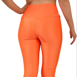 Mallas de gimnasio de cintura alta para mujer, logotipo frontal sólido, ropa deportiva personalizada ligera para Fitness y Yoga - Product Image 5