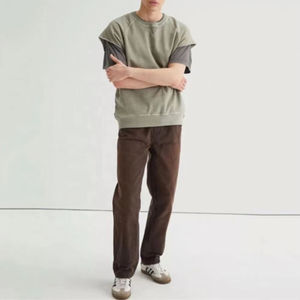 T-shirt Homme Vintage Personnalisé avec Logo, Coupe Oversize, 100% Coton Délavé à l'Acide, Grammage Lourd, Lot de Deux Pièces Vierge à Imprimer - Product Image 2