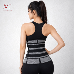 <span class=keywords><strong>Ceinture</strong></span> de maintien <span class=keywords><strong>abdominale</strong></span> et lombaire à double traction pour le sport - Néoprène élastique réglable pour l'entraînement et l'amincissement - Product Image 4