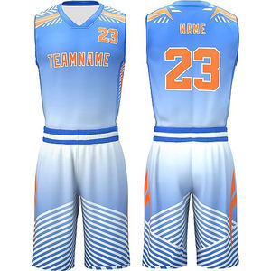 Vente en gros uniforme de basket-ball unisexe personnalisé uniforme respirant à séchage rapide uniforme de basket-ball d'entraînement de jeu en tissu maillé - Product Image 5