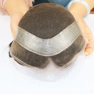 Cheveux humains Remy indiens vierges, ligne de cheveux Water Wave pour hommes, densité 100%, diverses couleurs, vente en gros d'usine - Product Image 5