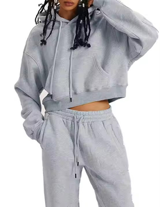 Chándal cortavientos de Jersey cómodo de alta calidad, chándales de 2 piezas para mujer de corte perfecto con logotipo y diseño personalizados - Product Image 5