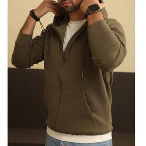 2025 meilleure qualité hommes fermeture éclair Style sweat à capuche 100% coton hiver haut Streetwear fabriqué Pakistan prix raisonnable à capuche - Product Image 2