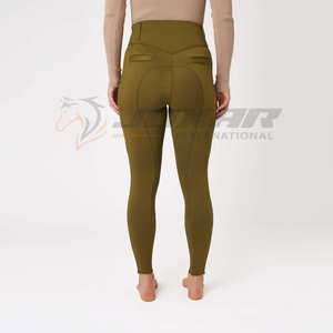 Jodhpurs équestres durables offrant une coupe slim ergonomique genoux renforcés structure respirante et un confort durable à vendre - Product Image 5