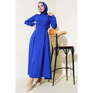 แซ็กเดรสมีกระดุมปิดด้านข้าง - Product Image 3