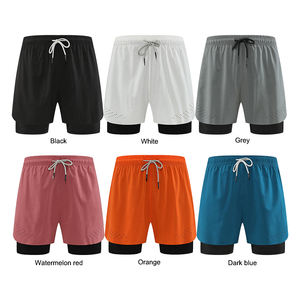 Shorts Bermuda pour homme, style streetwear, tissu en toile écologique, 100% polyester, taille mi-haute, fermeture élastique - Product Image 3