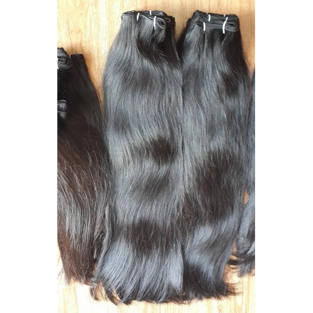 Vietnam weft hair extensions double drawn silk long hair 80cm for export in bulk