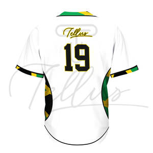 Camiseta de Béisbol para Mujer, Personalizada, 100% Poliéster, de Secado Rápido, Transpirable, de Manga Corta, Cómoda, para Deporte - Product Image 4