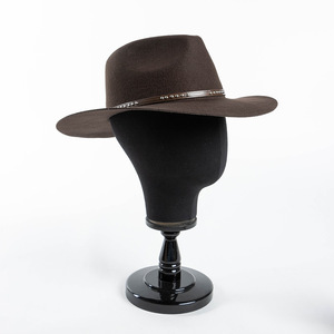 Sombrero de Vaquero Unisex de Lana con Ala Ancha, Estilo Casual para Adultos, 56-58CM, Apto para las Cuatro Estaciones, Transpirable, Resistente al Viento, Opciones en Negro y Marrón, Playa 2026 - Product Image 6