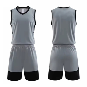 Pakistan Vente en gros Uniformes de basket-ball grande taille Dernier modèle de maillot de basket-ball personnalisé par transfert thermique Ensemble 100% polyester Équipe personnalisée - Product Image 4