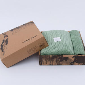 Toalla de Microfibra Estilo Japonés con Diseño de Cuadrícula de Pino, Juego de 2 Toallas de Baño, Secado Rápido, Suaves y Absorbentes, Caja de Regalo para Hotel, <span class=keywords><strong>Onsen</strong></span>, Hogar - Product Image 3