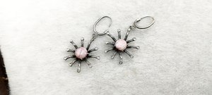 Pendientes Hechos a Mano de Plata de Ley 925 con Piedras Sintéticas de Alta Calidad - Product Image 5