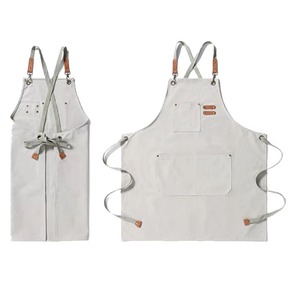 Manufacturer Provide High Quality Different Sizes Barber Uniforms Custom <b>Aprons</b> for Sale Polyester Cotton <b>Canvas</b> Kitchen <b>Apron</b> - Product Image 4