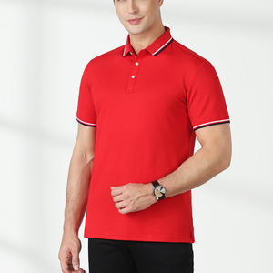 Vente en gros de polos 100% coton pour hommes polo de golf uni t-shirt vierge - Product Image 4